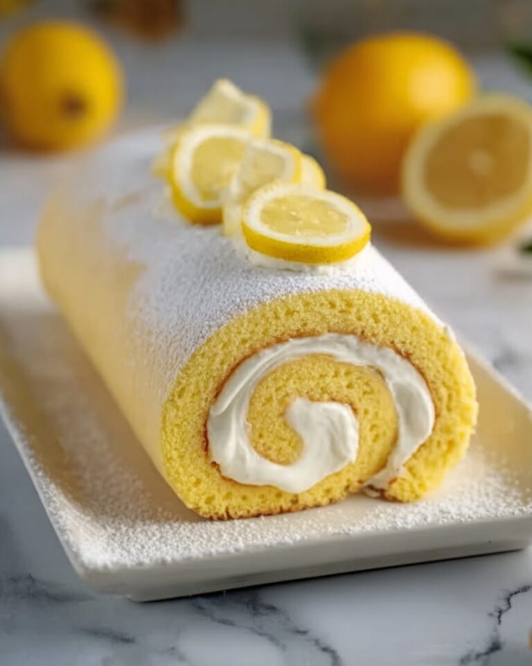 Velvet Lemon Cream Roll Cake Recipe