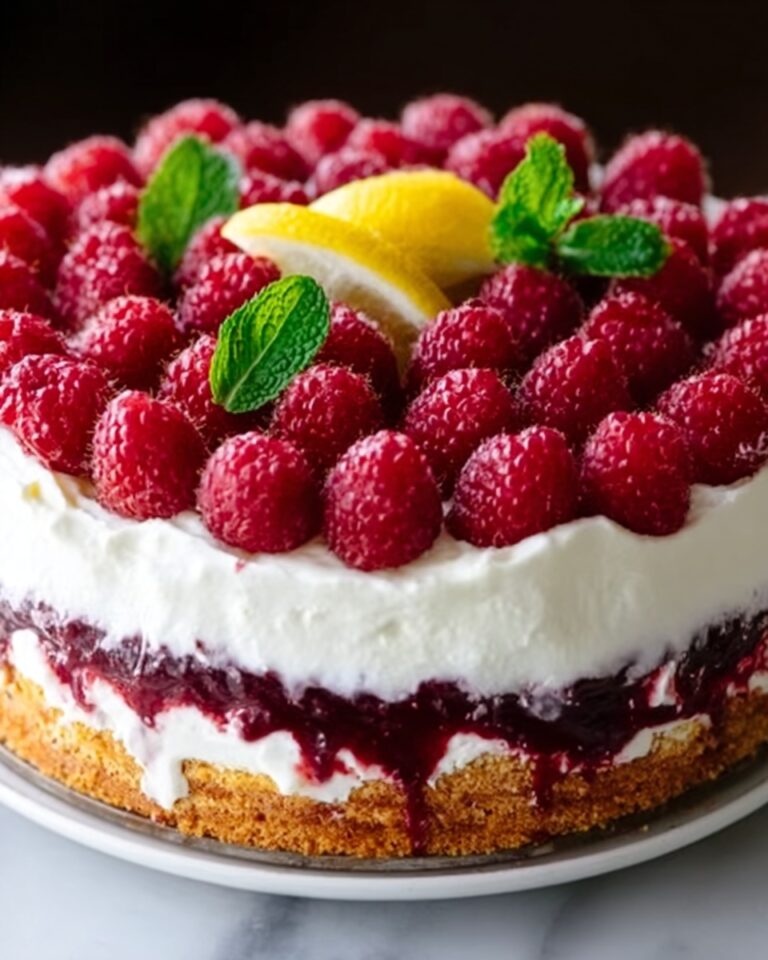 Raspberry Cake with Lemon Buttercream Recipe