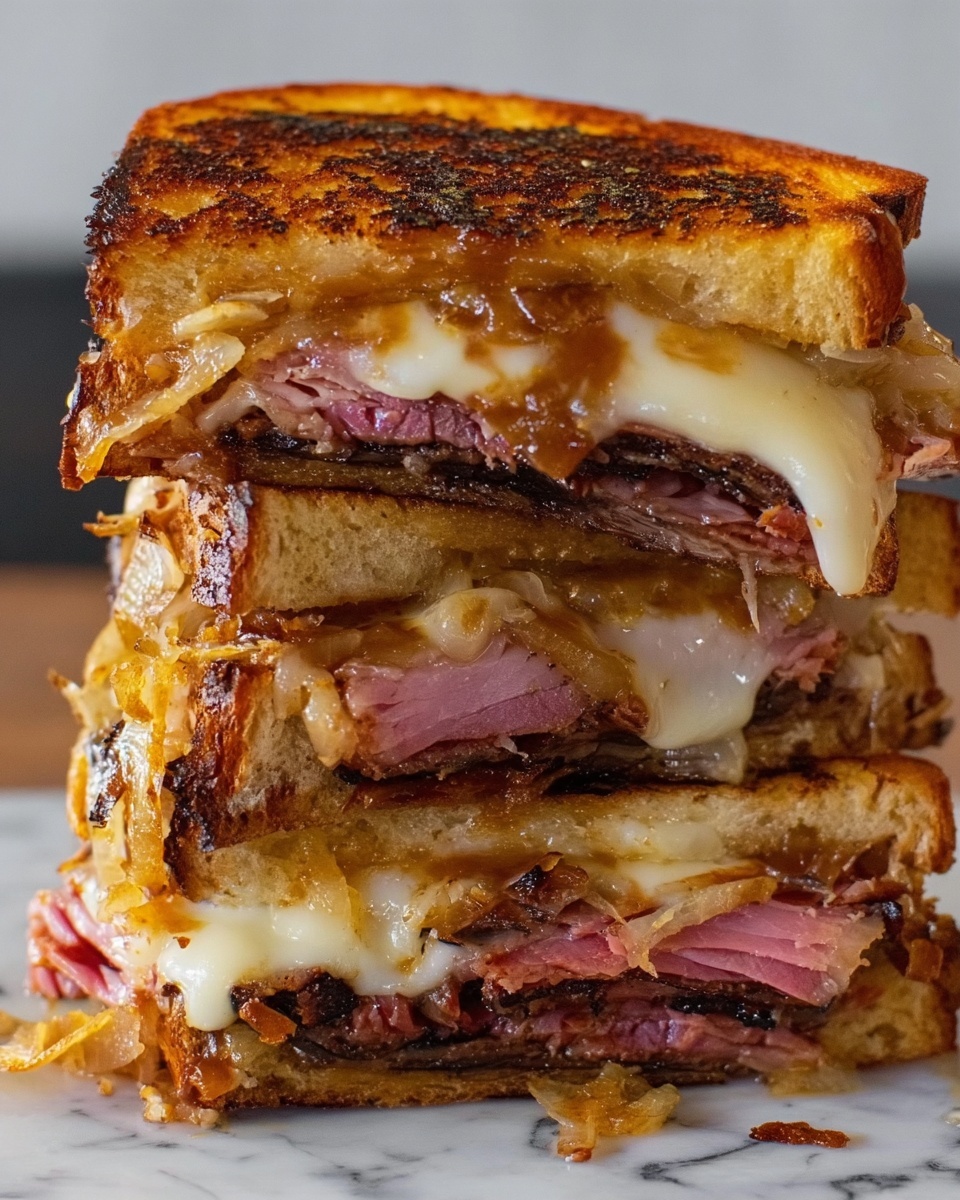 BBQ Brisket Melts Recipe - Recipe Image