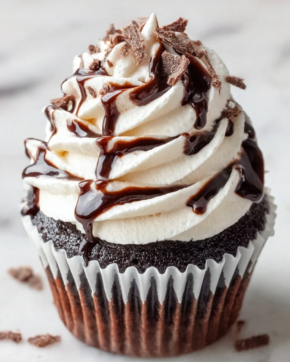 Marble Black and White Cupcakes Recipe - Recipe Image