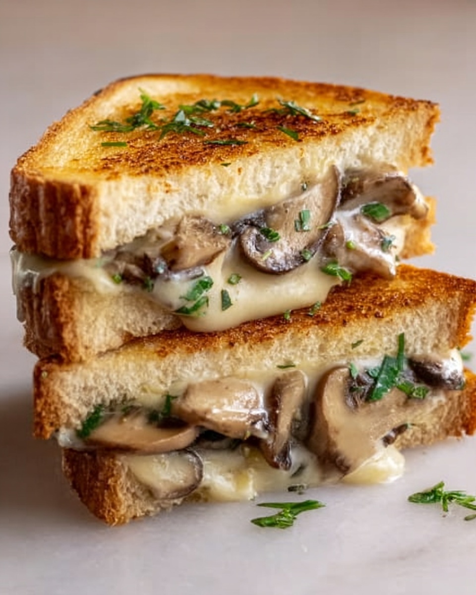 Mushroom Sandwich Melts Recipe - Recipe Image