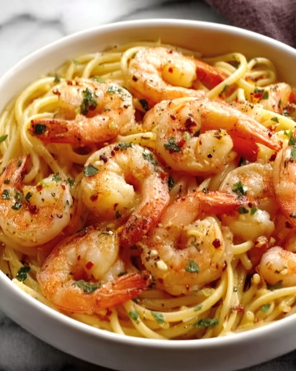 Garlic Shrimp Pasta Recipe - Recipe Image
