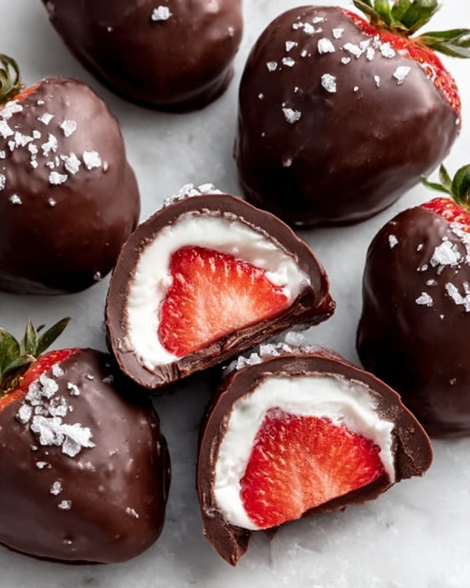 Chocolate Covered Strawberry Frozen Yogurt Bites Recipe - Recipe Image