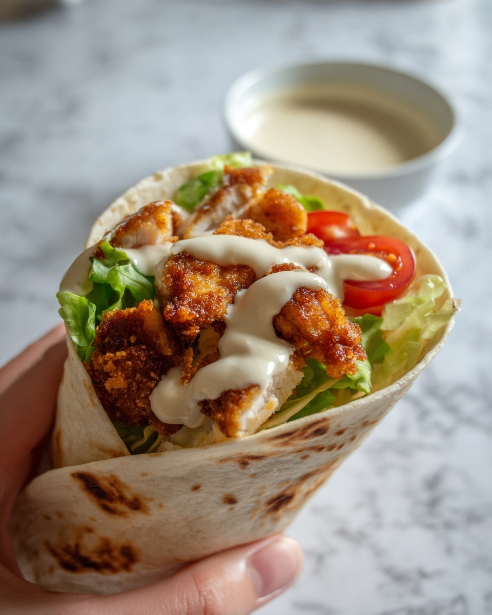 Crispy Chicken Twister Wrap Recipe - Recipe Image