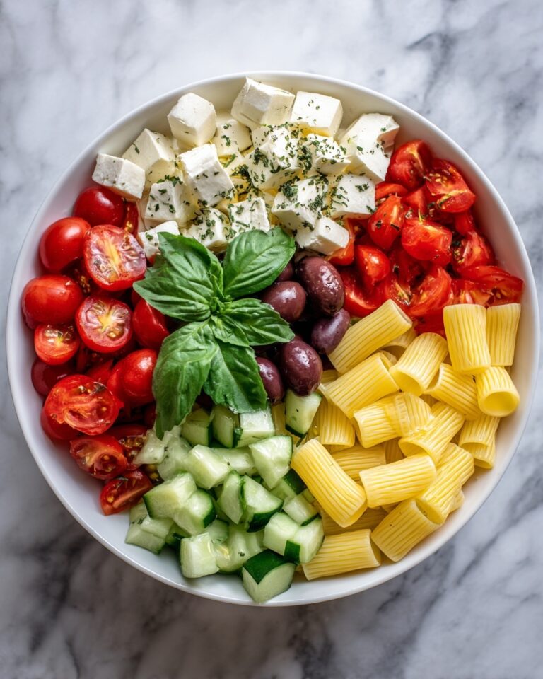 Horiatiki Pasta Salad Recipe