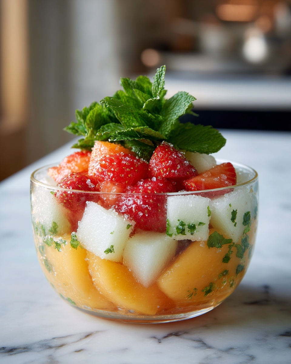 Summer Peach Fruit Salad: A Refreshing Summer Treat Recipe - Recipe Image