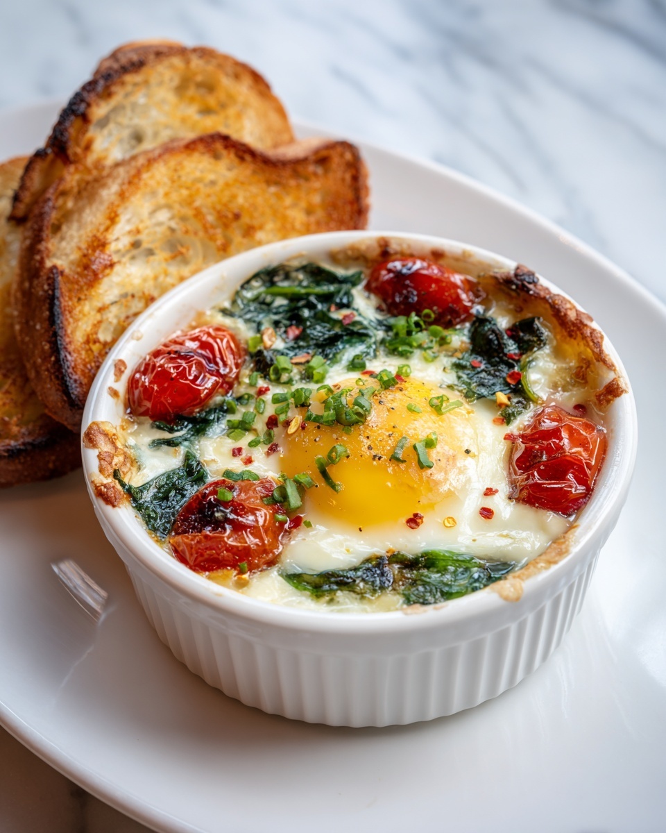 Baked Feta Eggs Breakfast: A Delicious & Easy Recipe - Recipe Image