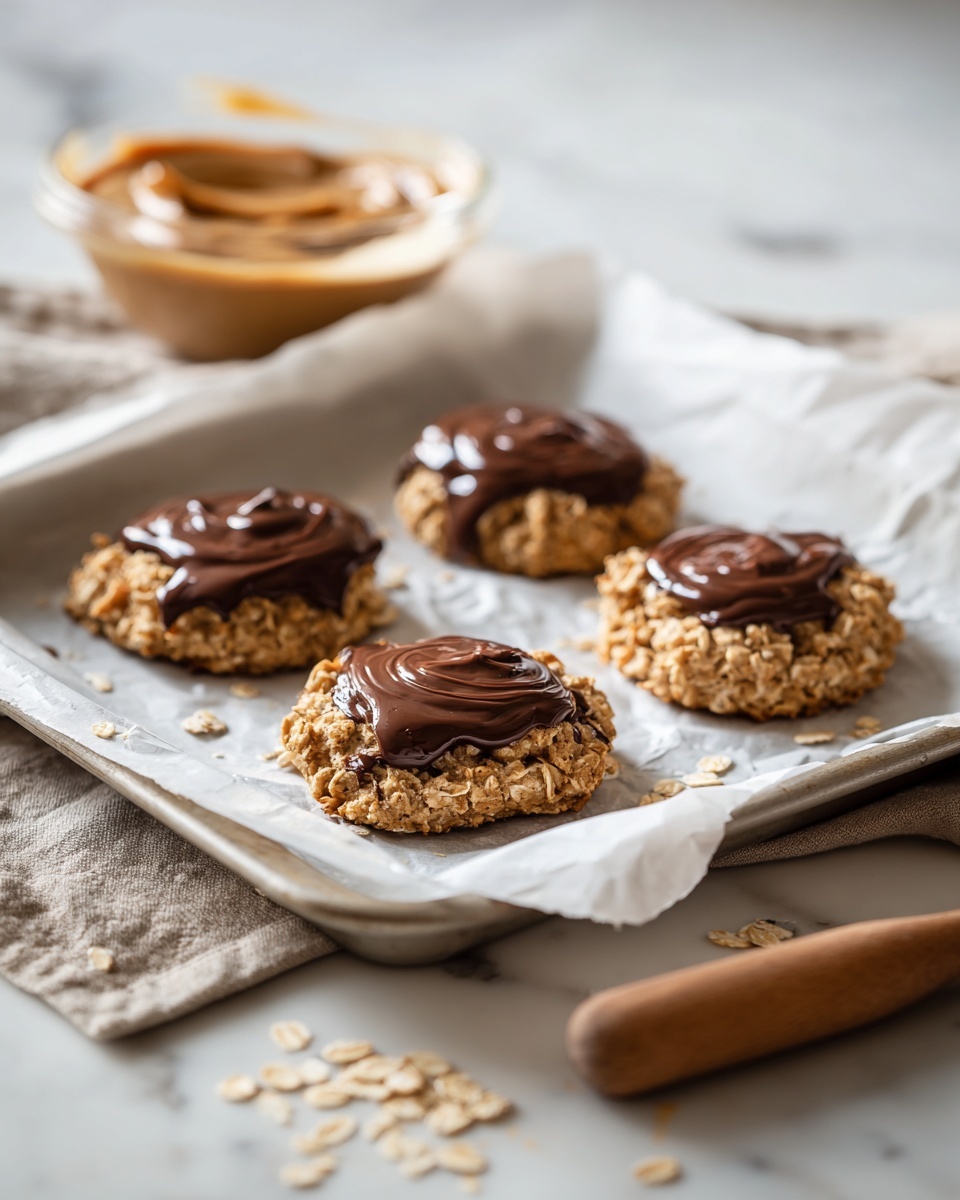 No-Bake Chocolate Peanut Butter Oatmeal Cookies Recipe - Recipe Image