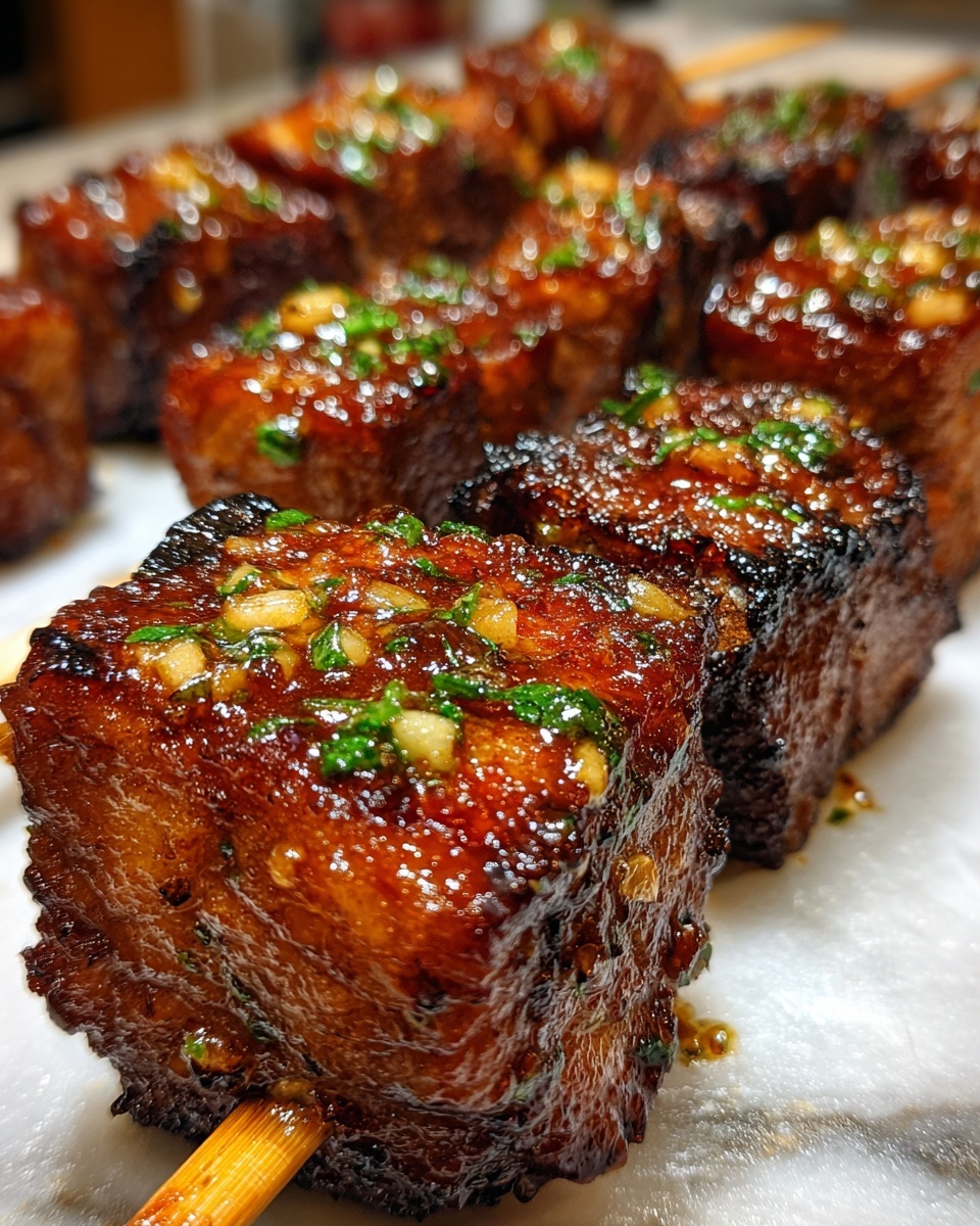 Cajun Garlic Parmesan Air Fryer Steak Skewers Recipe - Recipe Image