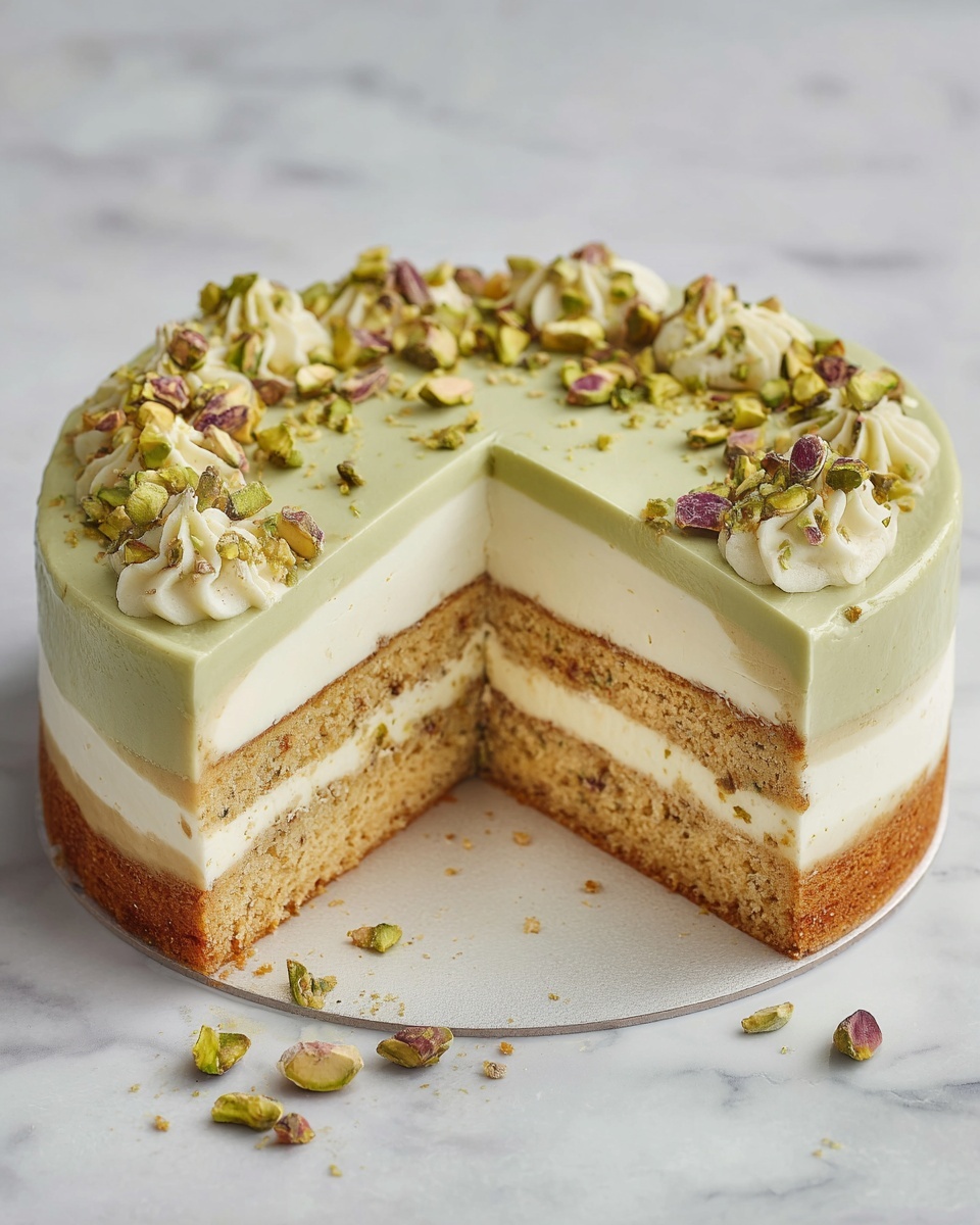 Tropical Pistachio Bliss Cake Recipe - Recipe Image