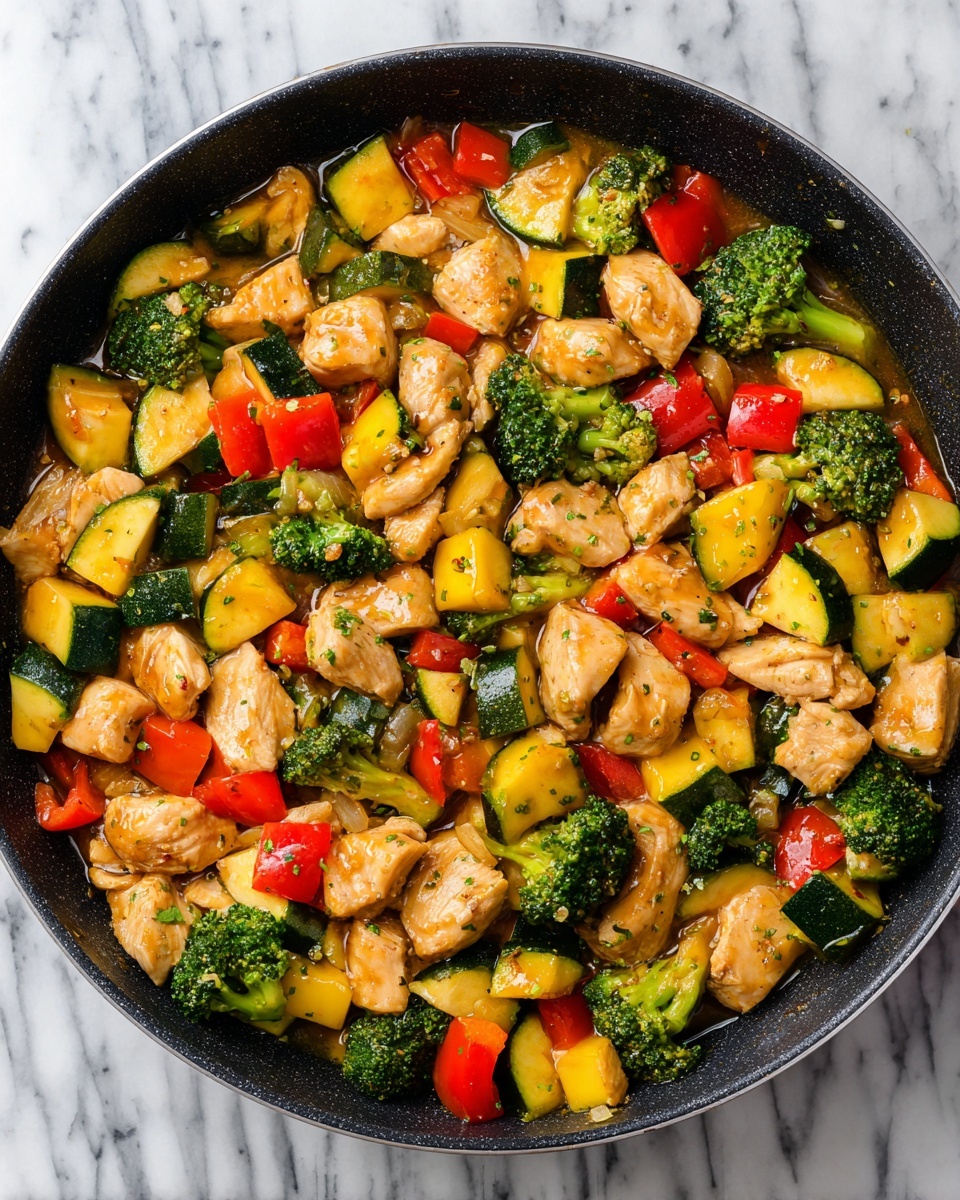 Chicken and Vegetables Skillet Recipe - Recipe Image