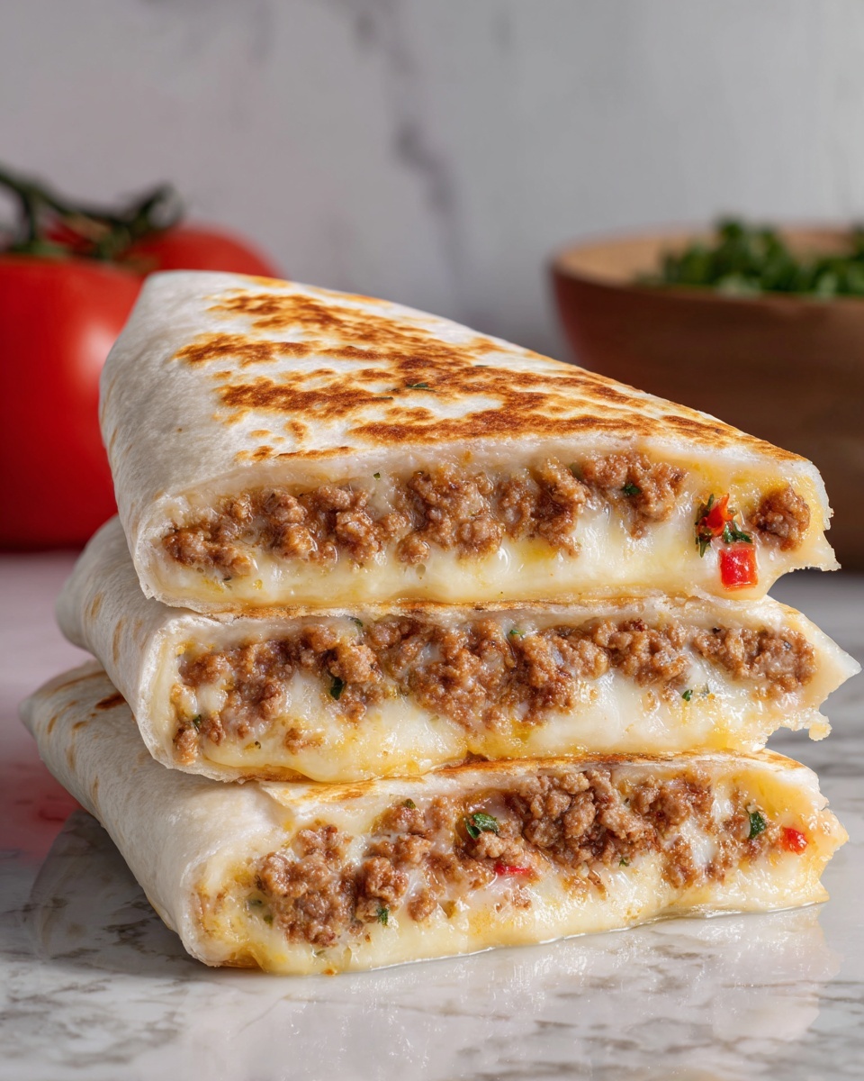 Nacho Cheese Beef Wraps Recipe - Recipe Image