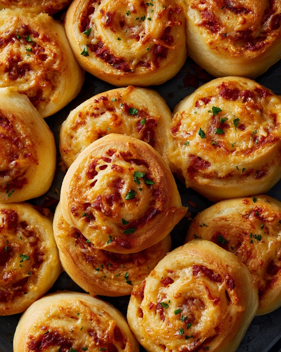 Cheesy BBQ Chicken Pizza Rolls Recipe - Recipe Image