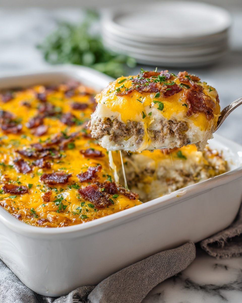 Ultimate Breakfast Casserole with Sausage and Hashbrowns Recipe - Recipe Image