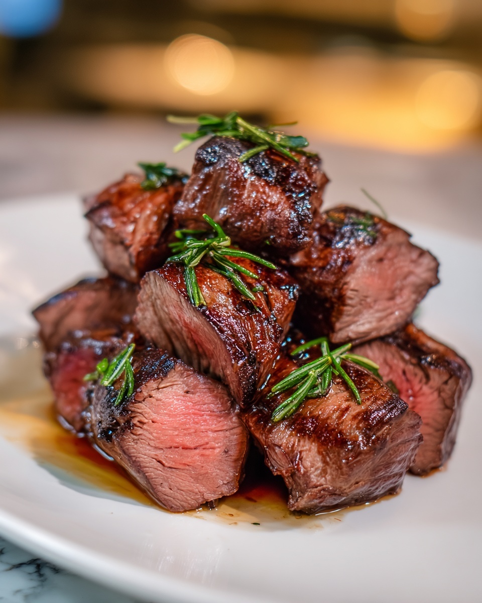 Grill Pan Honey Glazed Steak Strips Recipe - Recipe Image