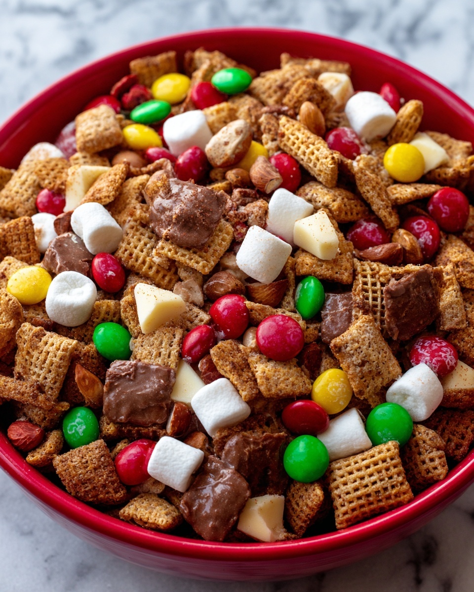 Elf Snack Mix: Sweet, Crunchy Holiday Treat Recipe - Recipe Image