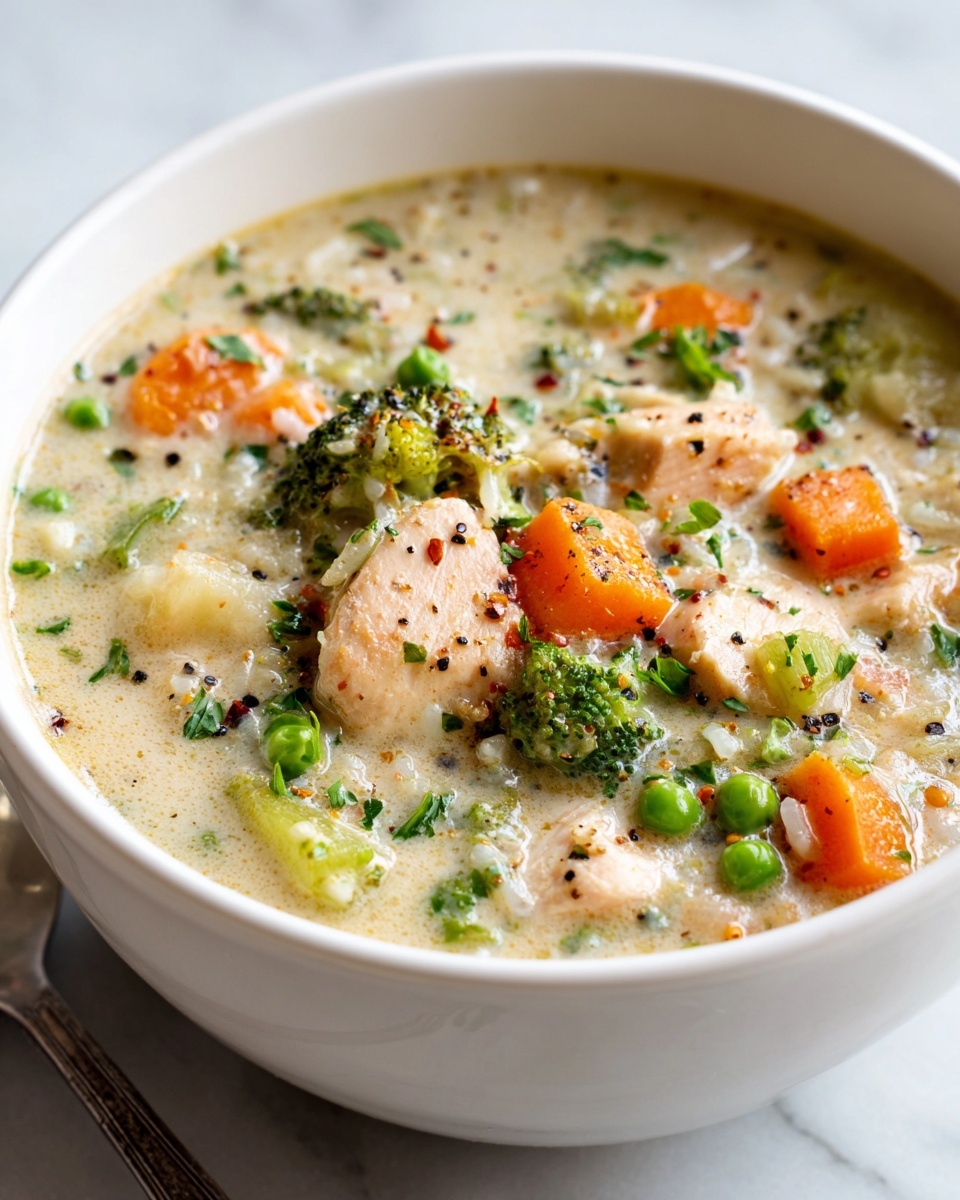 Creamy Chicken and Rice Soup Recipe - Recipe Image