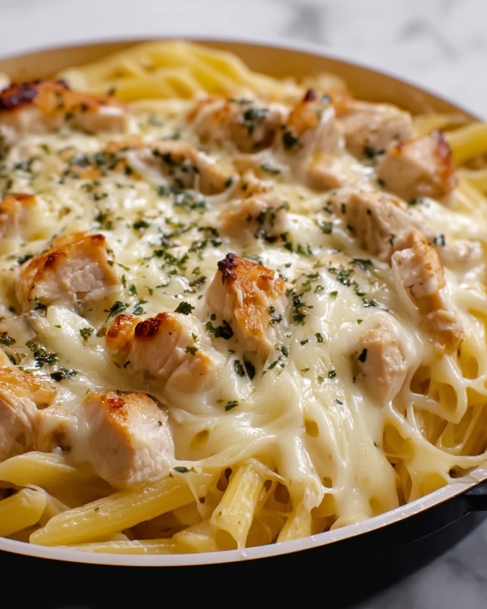 Cheesy Chicken Alfredo Slow Cooker Delight Recipe - Recipe Image