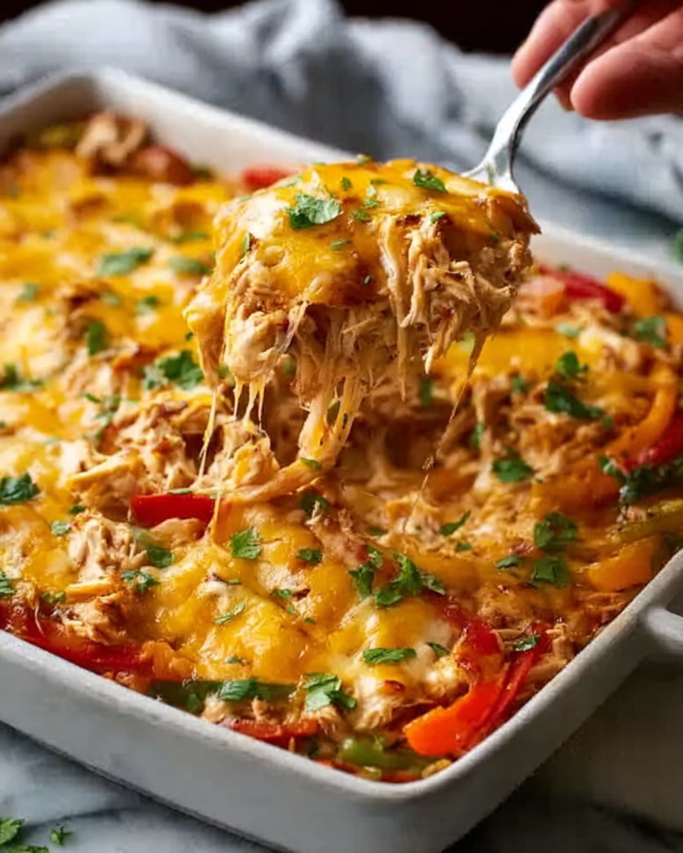 Fajita Chicken Casserole Recipe - Recipe Image