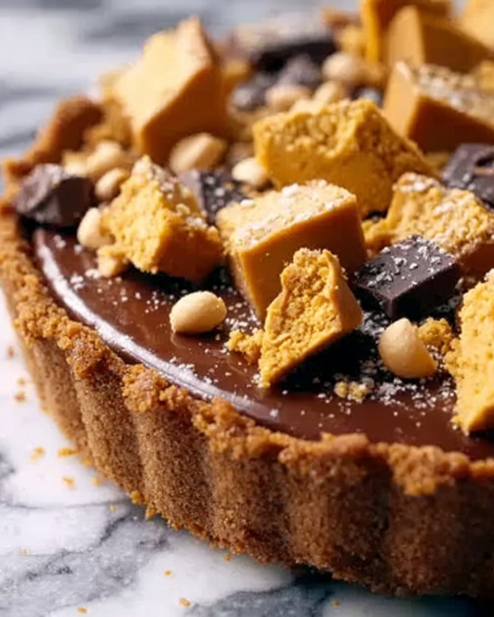 Peanut Butter Honeycomb Pie Recipe - Recipe Image