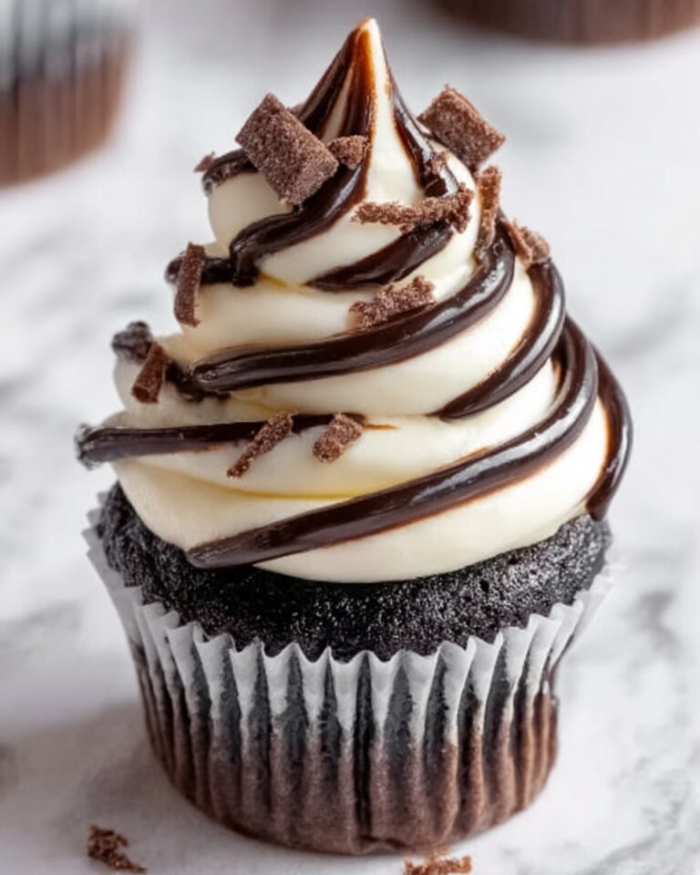 Marble Black and White Cupcakes Recipe