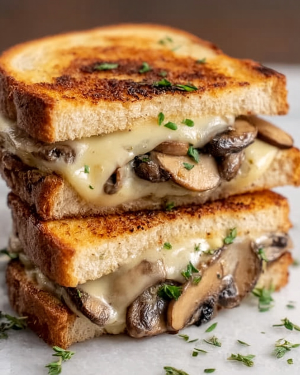 Mushroom Sandwich Melts Recipe - Recipe Image