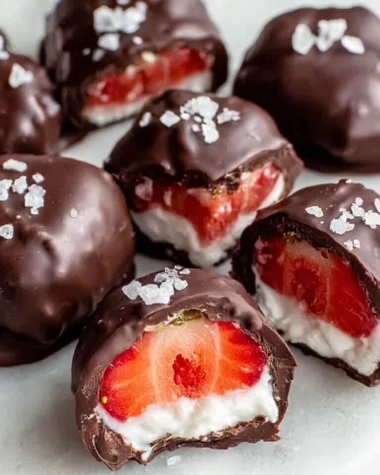 Chocolate Covered Strawberry Frozen Yogurt Bites Recipe