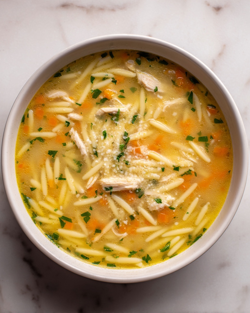 Lemon Chicken Orzo Soup Recipe - Recipe Image