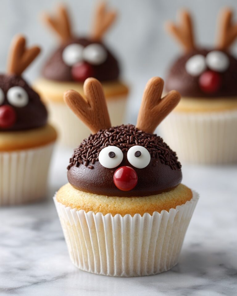 Reindeer Face Carrot Cupcakes Recipe
