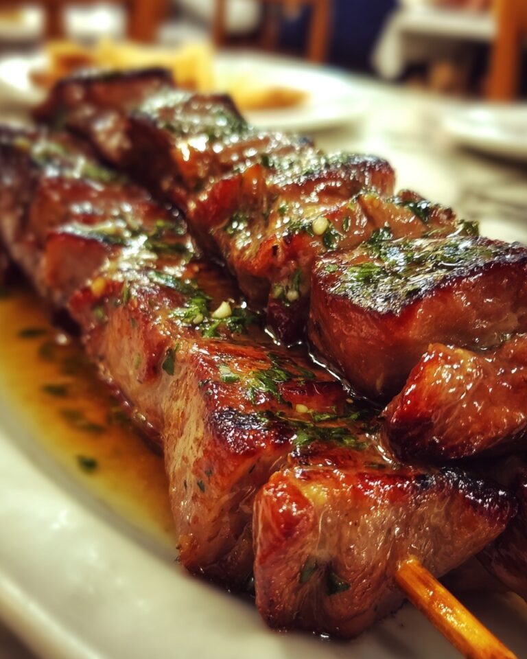 Cajun Garlic Parmesan Air Fryer Steak Skewers Recipe