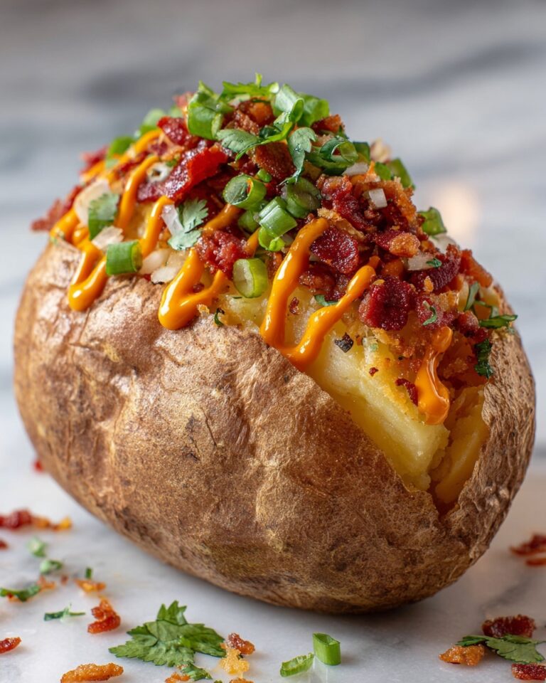 Loaded Baked Potato with Steak Bites Recipe