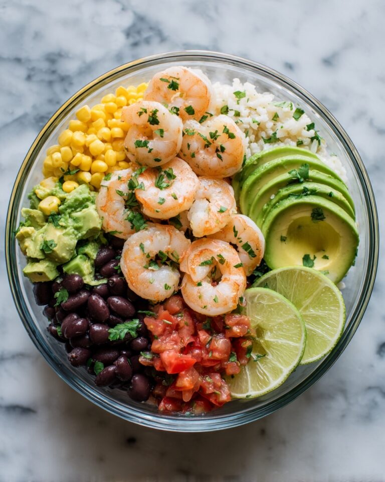 Shrimp Bowl with Cilantro Lime Rice Recipe