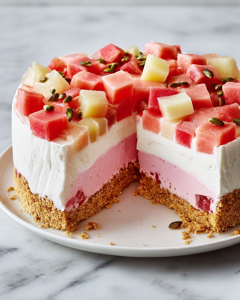 No-Bake Rhubarb Dessert Recipe - Recipe Image