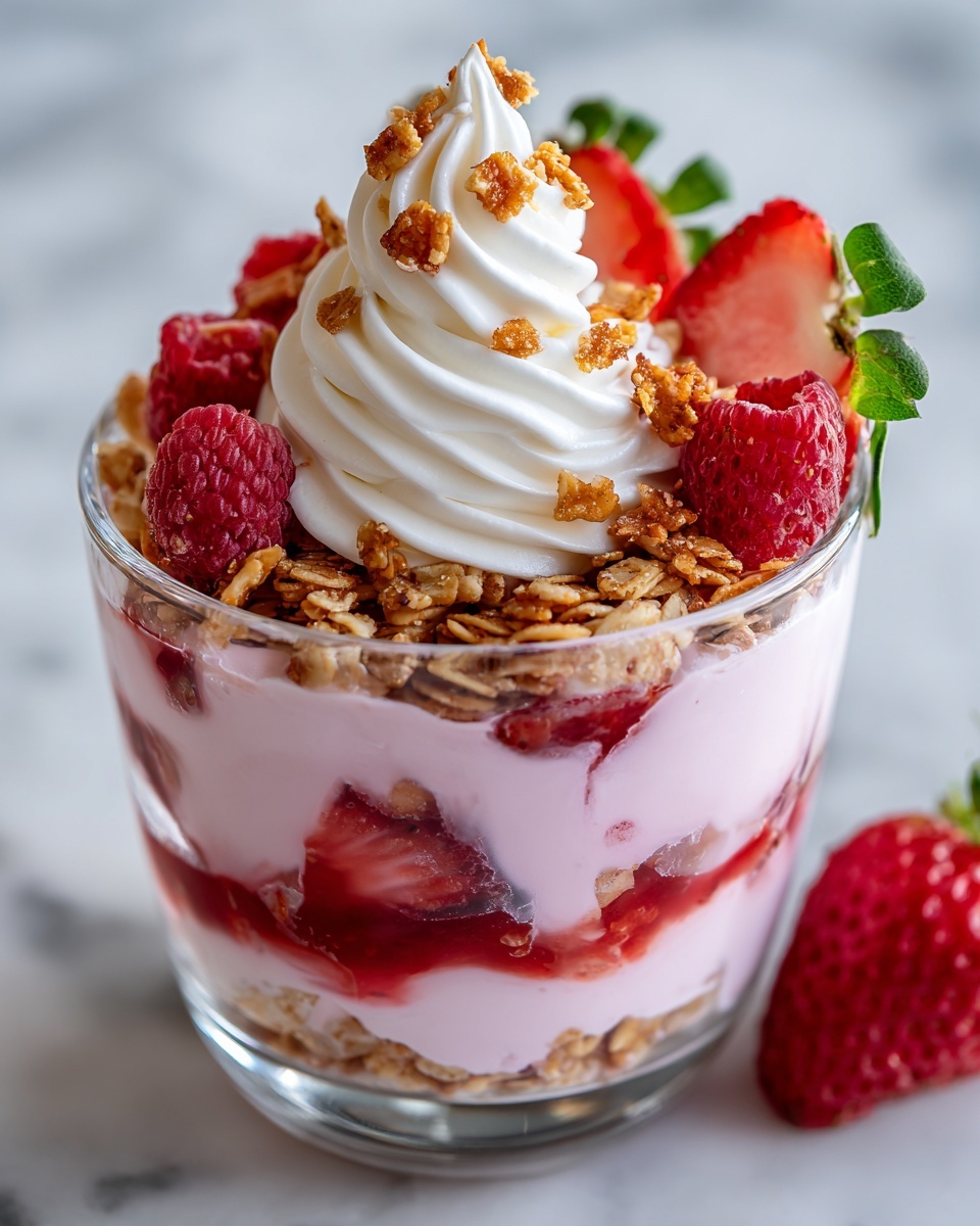 Strawberry Cheesecake Overnight Oats Recipe - Recipe Image