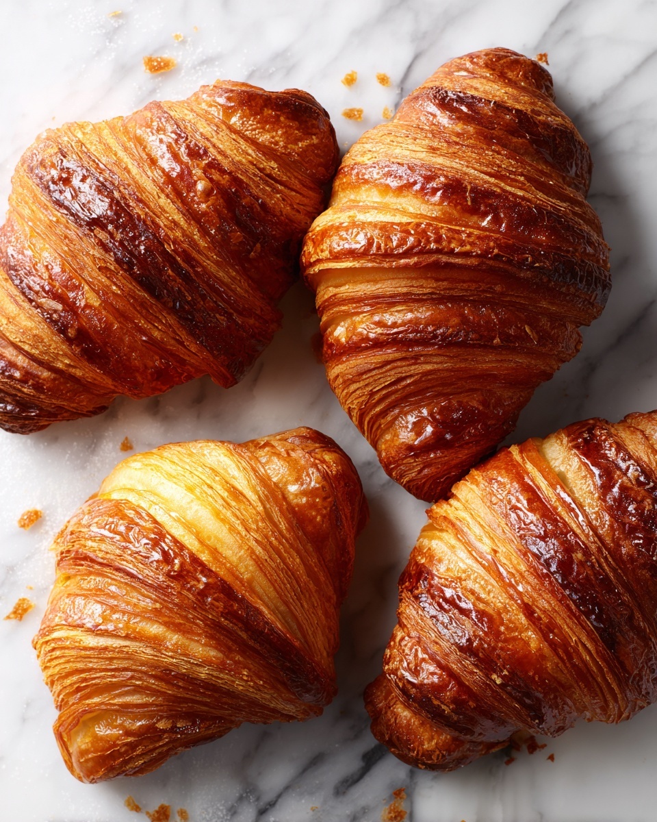Homemade Flaky Croissants Recipe - Recipe Image
