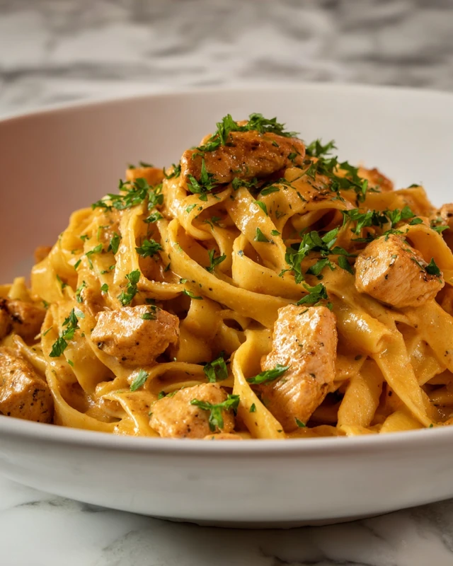 Cowboy Butter Chicken Linguine Recipe - Recipe Image