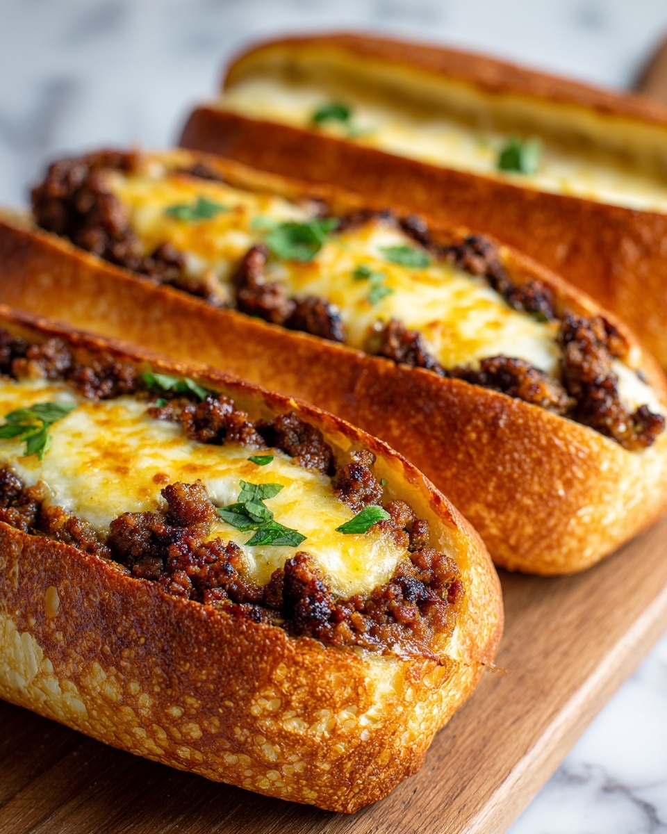 Philly Cheesesteak Stuffed Cheesy Breadsticks Recipe - Recipe Image