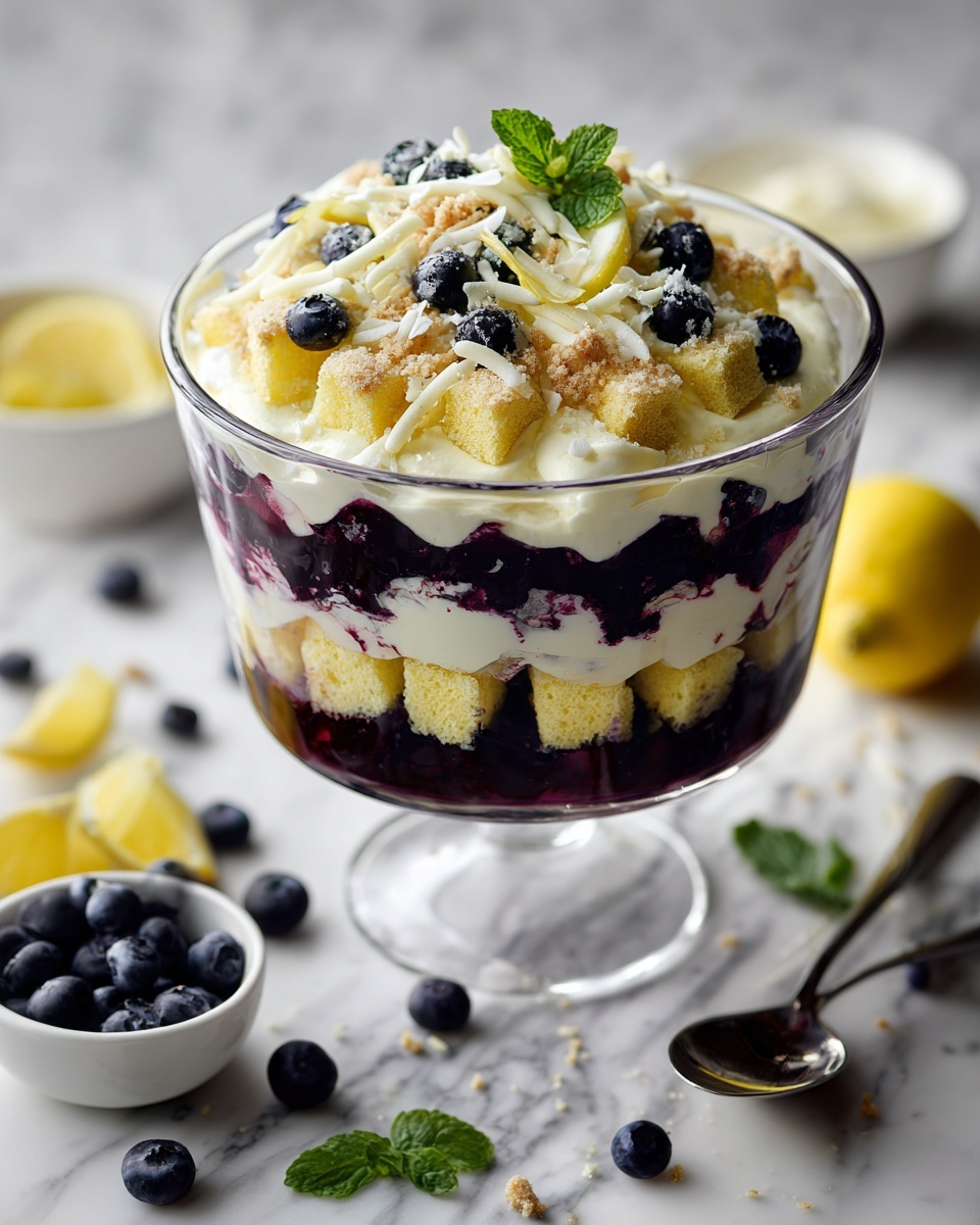 Lemon Blueberry Trifle: A Refreshing Burst of Flavor Recipe - Recipe Image