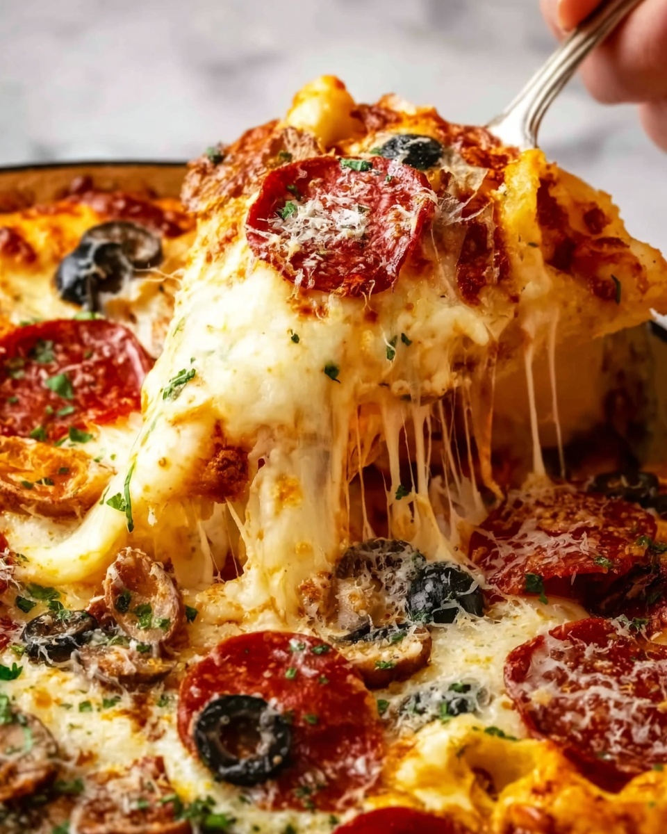 Supreme Pizza Tortellini Bake Recipe - Recipe Image