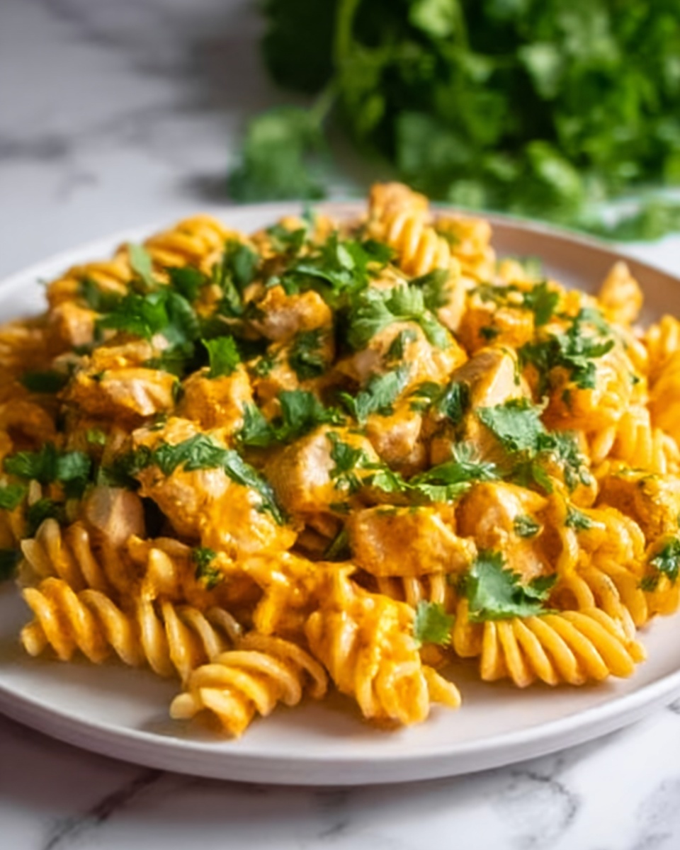 Butter Chicken Pasta Recipe - Recipe Image