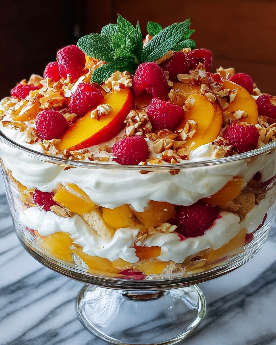 Peach Cobbler Cheesecake Salad Recipe - Recipe Image