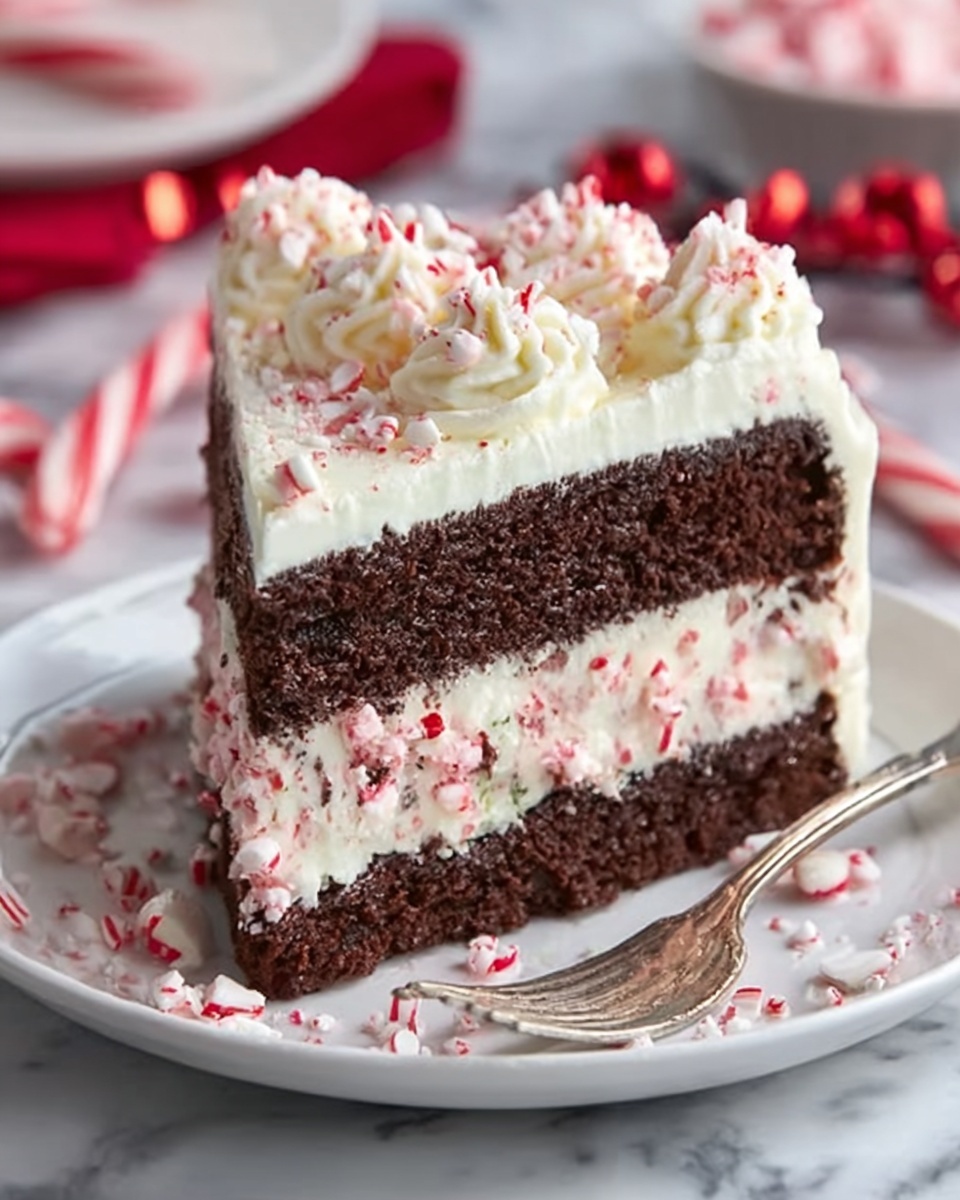 Festive Peppermint Cake Recipe - Recipe Image