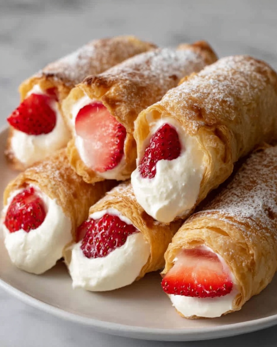 Strawberry Cheesecake Eggroll Bites Recipe - Recipe Image