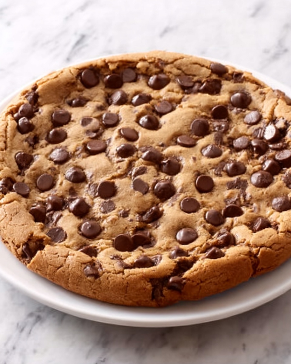 Deep Dish Chickpea Chocolate Chip Cookie Pie Recipe - Recipe Image