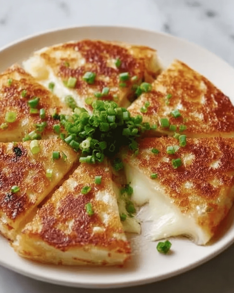 Korean Cheese Potato Pancakes Recipe - Recipe Image