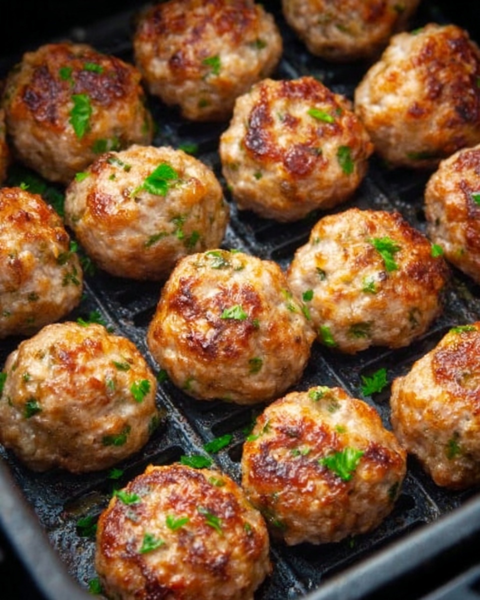 Air Fryer Chicken Parmesan Meatballs Recipe - Recipe Image