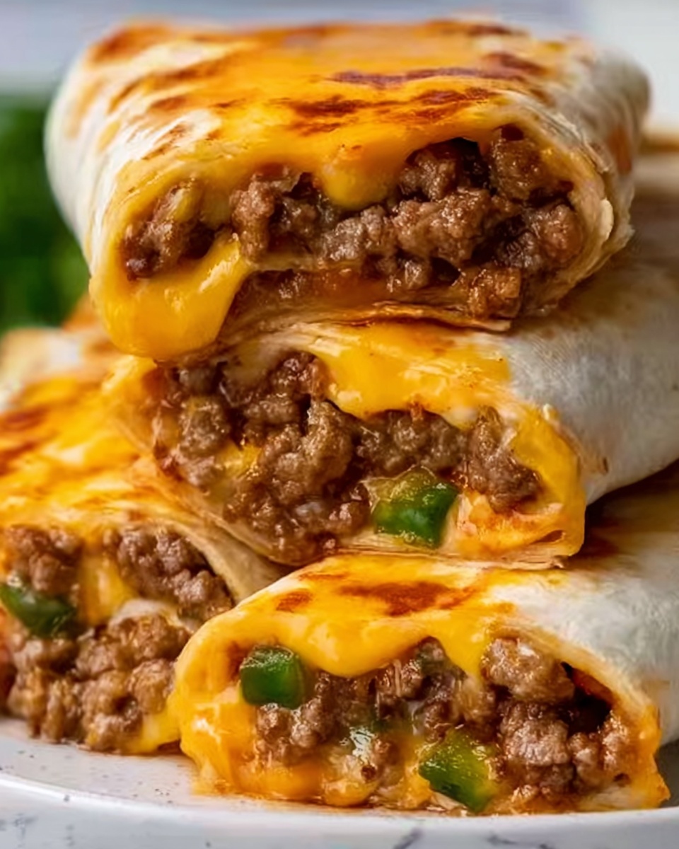 Cheesy Beef Burritos Recipe - Recipe Image