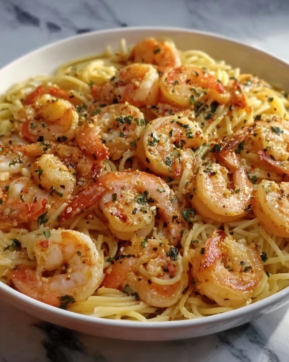 Garlic Shrimp Pasta Recipe - Recipe Image