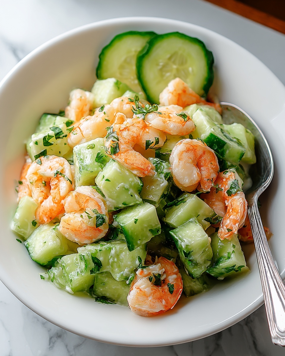 Cucumber Shrimp Salad Recipe - Recipe Image
