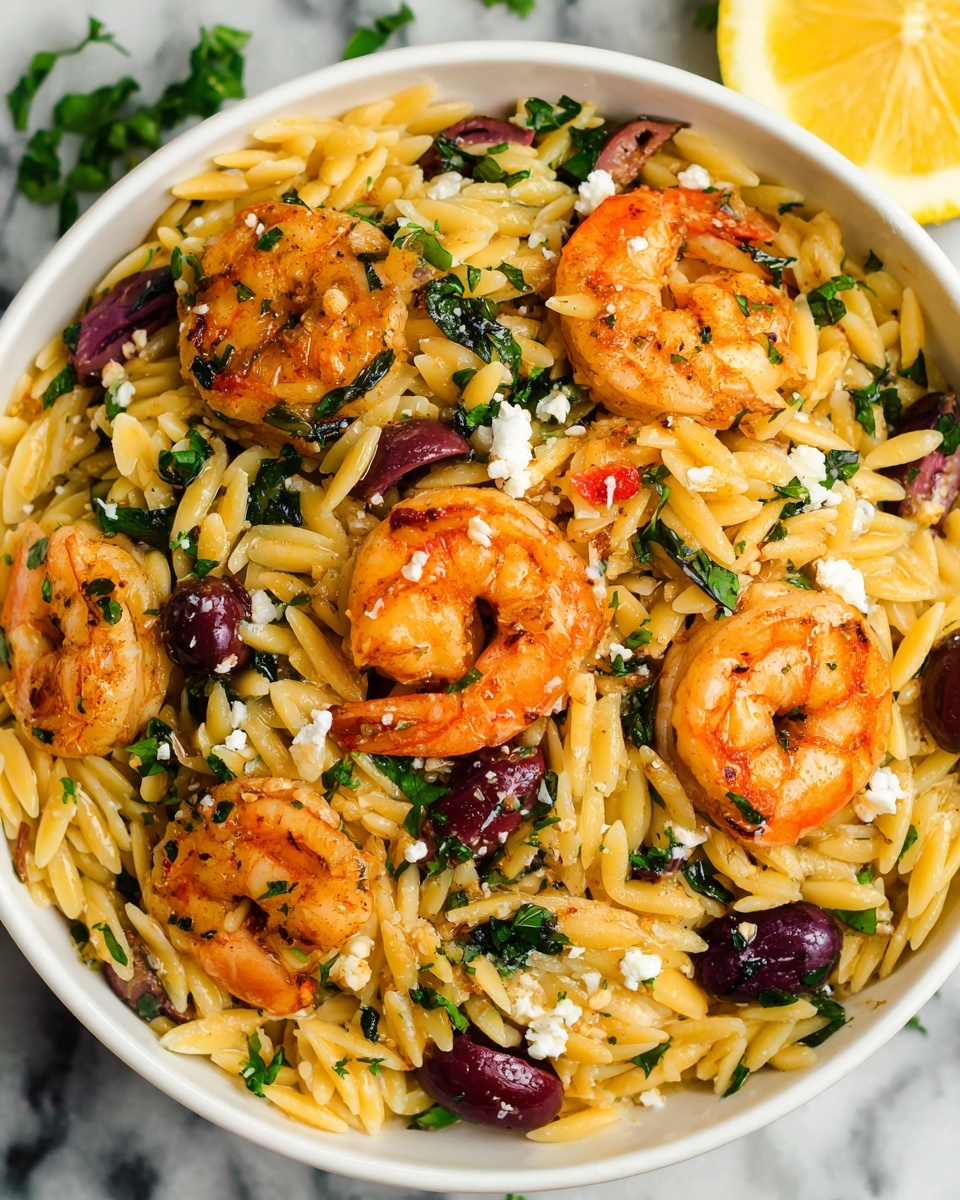 Lemon Shrimp Orzo Recipe - Recipe Image